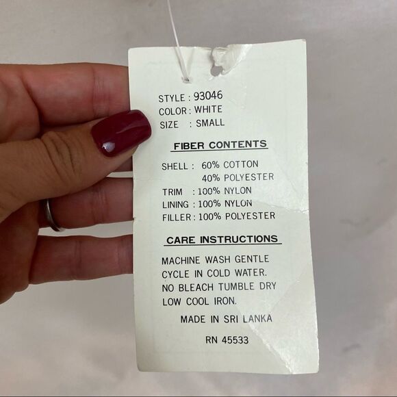 New with Tags Vintage 80’s New York Girl White and Neon Winter Jacket Small - Picture 11 of 13